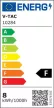 V-TAC 8W LED Fali lámpa barna színű 3000K - IP65 - 10284
