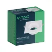 V-TAC Led GU10 Spot Keret Négyzet Alakú Fehér - 10297