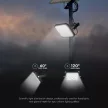 V-TAC 30W LED napelemes (SOLAR) mozgásérzékelős reflektor távirányítóval 4000K - Fekete házas - 10310