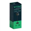 V-TAC 1.5W LED Állólámpa 1800mAh Akkumulátor  - fekete - 10330