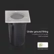 V-TAC MINI TALAJLÁMPA GU10 FOGLALATTAL - Négyzet ALAKÚ IP67 - 10375