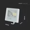 V-TAC 40W LED napelemes (SOLAR) reflektor távirányítóval 120° 4000K Fehér házas - 10413
