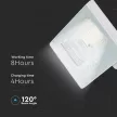 V-TAC 40W LED napelemes (SOLAR) reflektor távirányítóval 120° 4000K Fehér házas - 10413