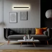 V-TAC 23W LED Lineáris fali lámpa IP65 fekete 141cm - 4000K - 10437