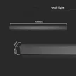 V-TAC 23W LED Lineáris fali lámpa IP65 fekete 141cm - 4000K - 10437