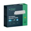 V-TAC Süllyeszthető négyzet alakú mini LED panel 6W 3000K (SAMSUNG CHIP) - 104801