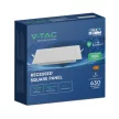 V-TAC Süllyeszthető négyzet alakú MINI LED panel 6W CCT (CREE Chip) - 104806
