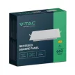 V-TAC Süllyeszthető négyzet alakú mini LED panel 6W 4000K - 10481