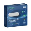 V-TAC Süllyeszthető négyzet alakú MINI LED panel 12W CCT 3in1 (Cree Chip) - 104836