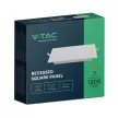 V-TAC Süllyeszthető négyzet alakú MINI LED panel 12W 6500K - 10485