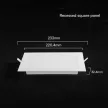 V-TAC Süllyeszthető négyzet alakú MINI LED panel 18W CCT 3in1 (Cree Chip) - 104866