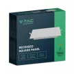V-TAC Süllyeszthető négyzet alakú MINI LED panel 18W 3000K - 10486