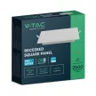 V-TAC Süllyeszthető négyzet alakú MINI LED panel 24W 3000K (SAMSUNG CHIP) - 104891