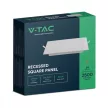 V-TAC Süllyeszthető négyzet alakú MINI LED panel 24W 6500K - 10491