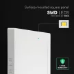 V-TAC Falon kívüli négyzet alakú LED panel 12W CCT 3in1 (Cree Chip) - 104956