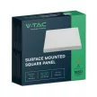 V-TAC Falon kívüli négyzet alakú LED panel 18W 4000K - 10499