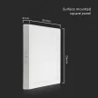 V-TAC Falon kívüli négyzet alakú LED panel 18W 6500K - 10500