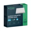 V-TAC Falon kívüli négyzet alakú LED panel 24W 3000K (SAMSUNG CHIP) - 105141