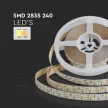 V-TAC LED szalag SMD2835 240LED/M 21W/M 2340lm/M 24V IP20 -15mm széles -3in1K - 10554