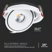 V-TAC Led Mélysugárzó - Beépíthető - COB 12W 3in1 - 10579