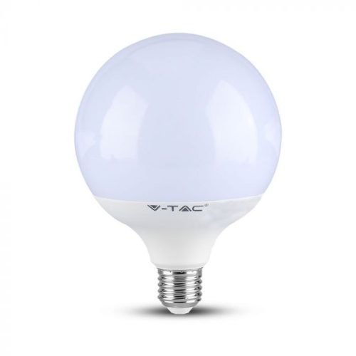 V-TAC LED lámpa E27 G120 18W 200° 3000K nagygömb (Samsung Chip) - 123