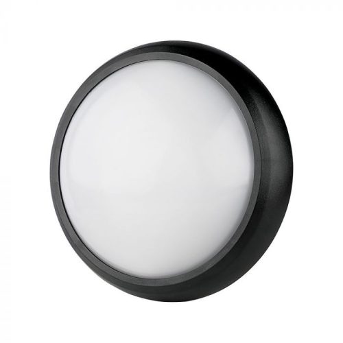 V-TAC LED vízálló lámpatest fekete 12W 3000K - 1349