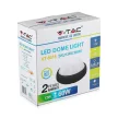 V-TAC LED vízálló lámpatest fekete 12W 3000K - 1349