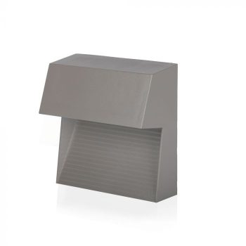   V-TAC Led lépcsőlámpa négyzet forma 3W szürke 3000K - 1400