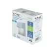 V-TAC Led lépcsőlámpa négyzet forma 3W szürke 3000K - 1400