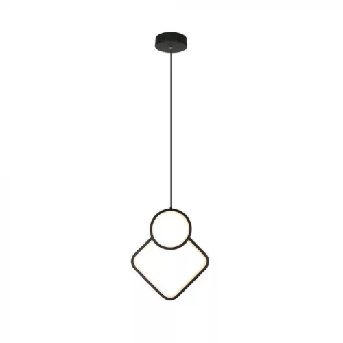 V-TAC LED Függeszték lámpa 12W - fekete -  3000K - 14998