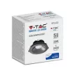 V-TAC Led COB beépíthető lámpa 30W 6400K - fekete - 20059