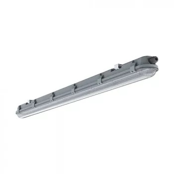   V-TAC 48W Vízálló LED armatúra átlátszó burával 150 cm 120° 120lm/W 6400K (Samsung Chip) IP65 - 20200