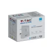V-TAC 10W MOZGÁSÉRZÉKELŐS LED REFLEKTOR 100° 4000K FEHÉR HÁZAS (SAMSUNG CHIP) - 20293