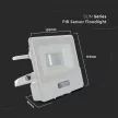 V-TAC 10W MOZGÁSÉRZÉKELŐS LED REFLEKTOR 100° 6500K FEHÉR HÁZAS (SAMSUNG CHIP) - 20294