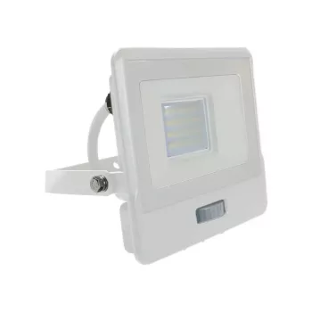   V-TAC 20W MOZGÁSÉRZÉKELŐS LED REFLEKTOR 100° 3000K FEHÉR HÁZAS (SAMSUNG CHIP) - 20295