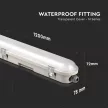 V-TAC 36W Vízálló LED armatúra tejfehér burával 120 cm 120° 120lm/W 4000K (Samsung Chip) IP65 - 20468