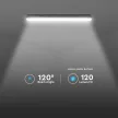 V-TAC 70W Vízálló LED armatúra tejfehér burával 150 cm 120° 120lm/W 4000K (Samsung Chip) IP65 - 20475