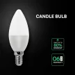 V-TAC LED izzó  E14 C37 6.5W 180° 4000K gyertya (CREE Chip) - 2111216