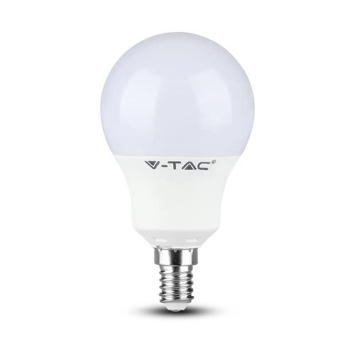 V-TAC LED lámpa E14 A60 8.5W 200° 6400K gömb (Samsung Chip) - 21116