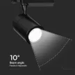 V-TAC 35W LED SÍNES LÁMPA fekete 6000K - 211287