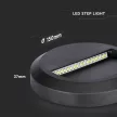 V-TAC Led lépcsőlámpa 2W fekete 4000K - 211316