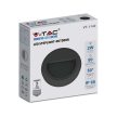 V-TAC Led lépcsőlámpa 2W fekete 3000K - 211317