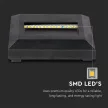 V-TAC Led lépcsőlámpa 2W fekete 3000K - 211323