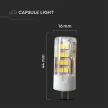 V-TAC LED spotlámpa  G4 3.2W 12V 300° 6500K tűlábas (Samsung Chip) - 21133