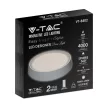 V-TAC Led mennyezeti lámpa távirányítóval Φ395 20W/40W/20W - 2114761