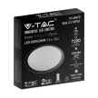 V-TAC Led mennyezeti lámpa csillagos búrával távirányítóval Φ670 36W/72W/36W - 2114951