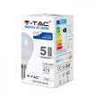 V-TAC LED izzó  E14 P45 4.5W 180° 3000K kisgömb (Samsung Chip) - 21168
