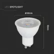 V-TAC LED spotlámpa  GU10 MR16 6W 110° 4000K spot (Samsung Chip) - 21193
