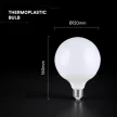 V-TAC LED izzó E27 G120 22W 200° 6500K nagygömb (CREE Chip) - 21200236