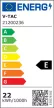 V-TAC LED izzó E27 G120 22W 200° 6500K nagygömb (CREE Chip) - 21200236